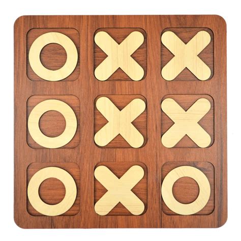 Tictactoe Wooden Board Game Chess Made Fun