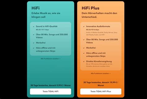 Tidal hifi plus. 3) Choose a premium plan, HiFi or HiFi Plus. Both guarantee full access to the TIDAL catalog and unique features but Plus adds artist payouts, with 10% of your subscription directed to your favorite artists. 4) Toggle on the button to grab the extended 60 days trial for $3. Then click Continue. Complete the … 