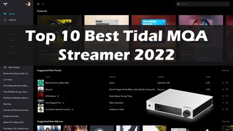 Tidal mqa streamer.  Join TIDAL and hear the difference now. com. TIDAL is the first g...