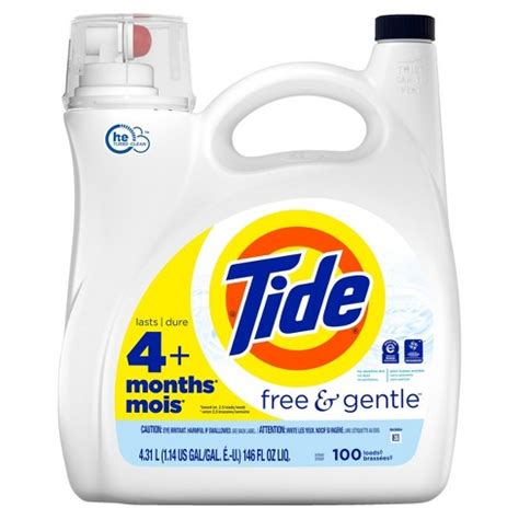 Tide Free and Gentle High Efficiency Liquid Laundry Detergent, …