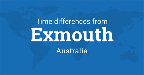 Tide Time Difference between Exmouth (Approaches) and Exmouth …