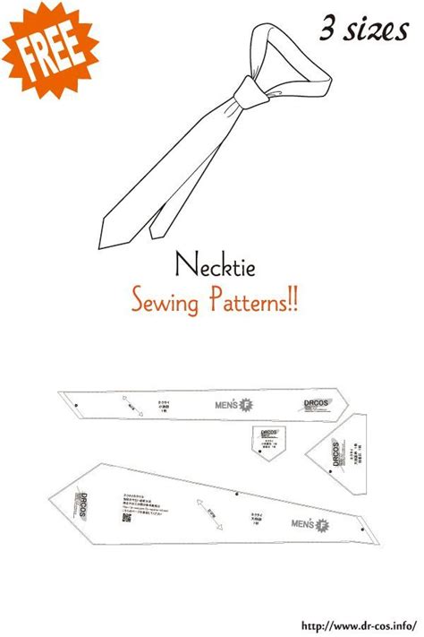 Tie Sewing Template
