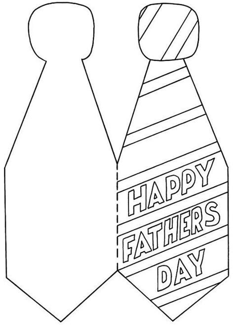 Tie Template For Fathers Day