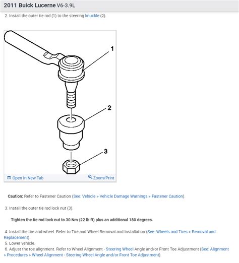 What are the torque specs for inner & outer tie ro