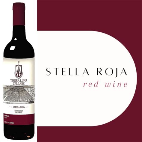 Tierra luna cellars. Tierra Luna Cellars Stella Roja Red Blend A Red wine from North Coast, California, United States. Made from Tempranillo, Petite Sirah, Shiraz/Syrah, Merlot. See reviews and pricing for this wine. A Red wine from North Coast, California, United States. Made ... 