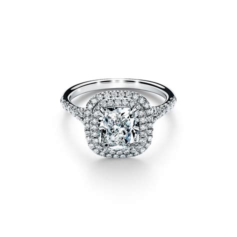 Tiffany Soleste® cushion-cut engagement ring with a diamond …