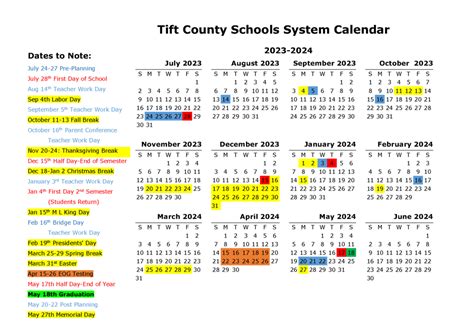 Tift county schools calendar. Feb 9, 2023 · 2023-2024 Calendar Approved by Board of Education. Dana Spurlin. February 9, 2023. The Board of Education approved the calendar for the 2023-2024 school year at tonight's board meeting. A copy of the calendar can be viewed at https://5il.co/1p12q . #4theT. Relentlessly Pursuing a Culture of Excellence. 