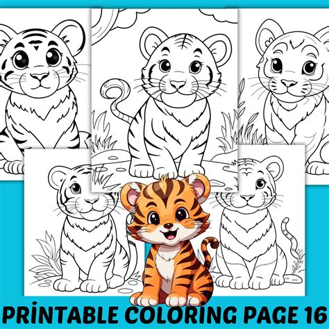 Tiger Coloring Shee