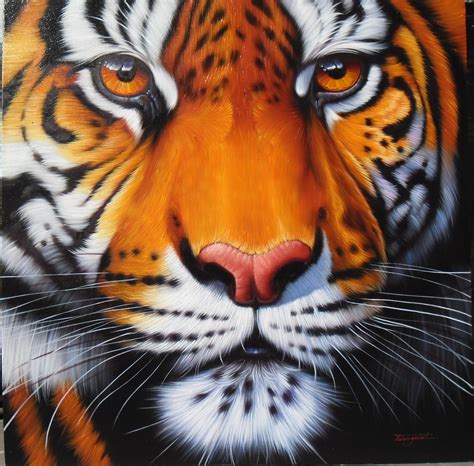 Tiger painting. Swimming Tigers - Swimming tigers might seem odd since most house cats don't enjoy being bathed. Learn how swimming tigers take a dip without getting their heads wet. Advertisement... 