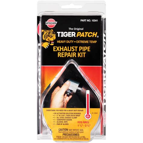 Tiger patch exhaust pipe repair kit. .  VersaChem's Tiger Patch is a simple app...