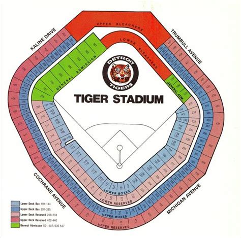 Detroit Tiger Stadium Seating Chart. Sona Go
