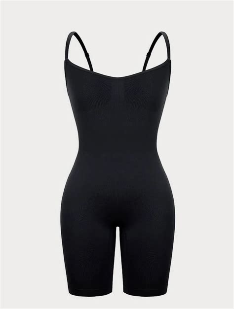 Tik Tok Slimming Bodysuit, Lace Shapewear Bodysuit Women Tummy Control  Backless Tank Tops V Neck Body Suit Thongs.