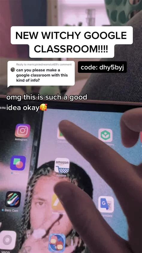 Tiktok google classroom code.  I also made something in the google classroom ;) TikTok - trends...