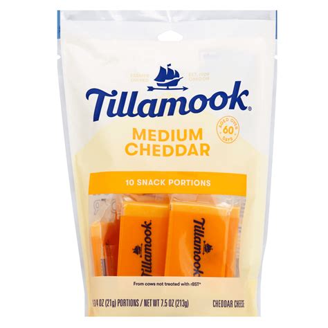 Tilamook cheese. 8oz / 16oz / 32oz. Our Medium Cheddar Shredded Cheese shreds are bigger, which means a bolder flavor in every bite. 