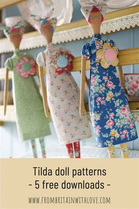 Tilda doll patterns. Rag doll patterns Tilda doll pattern Sew a doll pattern Doll body pattern Cloth doll pattern Make your own doll (1.1k) $ 1.45. Add to Favorites Tilda Doll Pattern for Body and Clothes, size 33 cm (13 inches)- Model #16- PDF Pattern instant Download (1) Sale Price $4.18 ... 