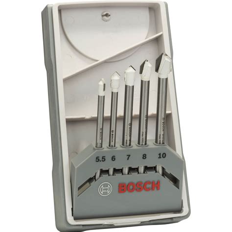 BOSCH GT2000 4-Piece Carbide Tipped Glass, Ceramic and Tile Drill Bits .... 