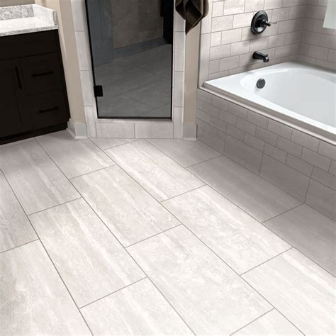Tile for less. Most porcelain tiles are considered waterproof, and ceramic tiles are usually rated as water-resistant. Within Porcelain Tile, we carry 1,902 waterproof and 1,540 water resistant options. What are standard Porcelain Tile sizes? Within Porcelain Tile, we carry various sizes, including 6x24, 12x12, and 12x24. 