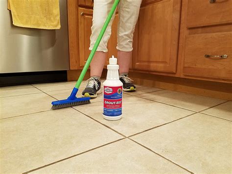 Tile grout cleaner. 