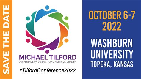 MICHAEL TILFORD CONFERENCE ON DIVERSITY AND MULTICULTURALISM. OCTOBER 5 - 6, 2023 AT WASHBURN UNIVERSITY. Click here for more information! …