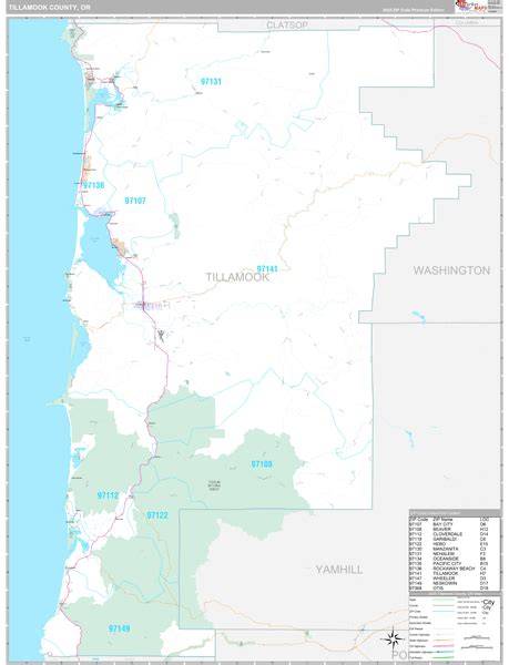 Tillamook county map.  Maps & Driving Directions to Physical, Cultu...