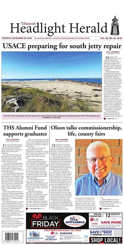 Tillamook headlight herald arrests.  Mellinger, mechanical foreman, has been c...