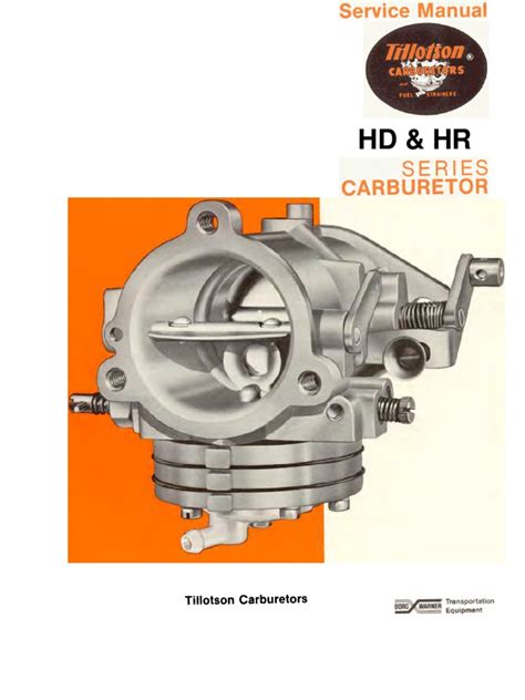 Tillotson hd series carburetor repair service manual download. - Übersicht über die bestände des brandenburgischen landeshauptarchivs..