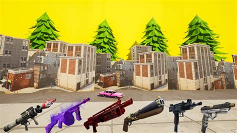 Type in (or copy/paste) the map code you want to load up. You can copy the map code for TILTED TOWERS - CHAPTER 3 (NEW WEAPONS) by clicking here: 1473-1086-9708. 