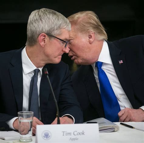 Tim Cook and Donald Trump: A Tangential Relationship