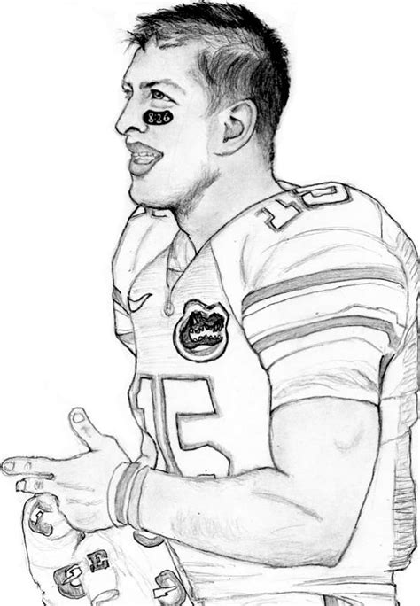 Tim Tebow Coloring Pages