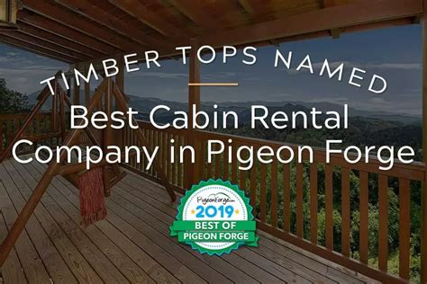 Timber Tops Named Best Cabin Rental Company in Pigeon Forge