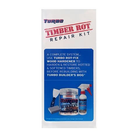 Timber protector bunnings.  The kit includes Turbo Rot Fix, Turbo Builders Bog, putty k...