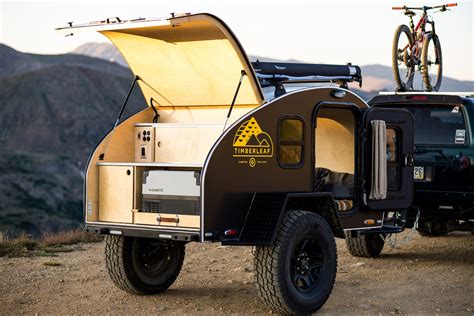 Build Your Own. Customize your teardrop trailer cabin today! Make your small camping trailer your home away from home with cabin accessories and more from Timberleaf Trailers.. 