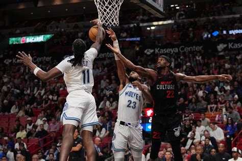 Timberwolves down Miami for best road win of season