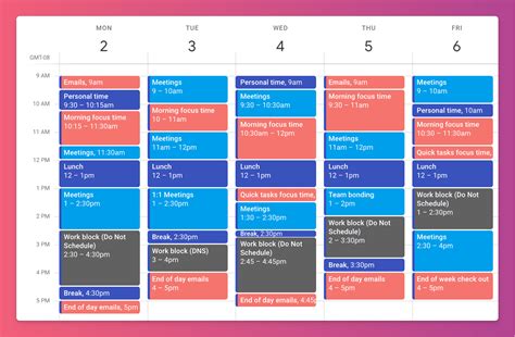 Time Blocking Calendar App