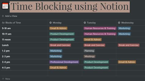 Time Blocking Template using Notion YouTube