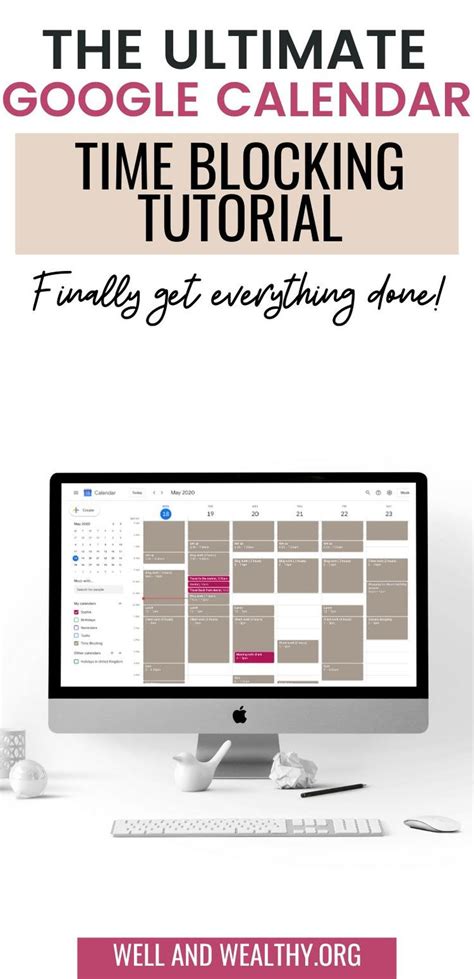 Time Blocking with Google Calendar Ultimate Tutorial [GET MORE DONE]