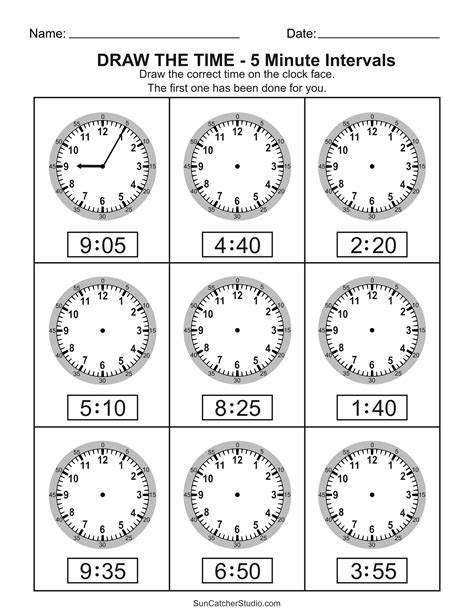 Time Clock Practice Sheets