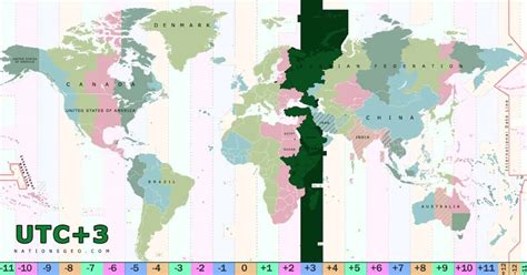 Time Difference between UTC+3, Time Zone and the World