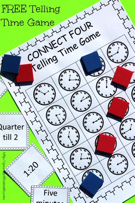 Time Games Fun Easy Game to Practice Telling Time Free Printable