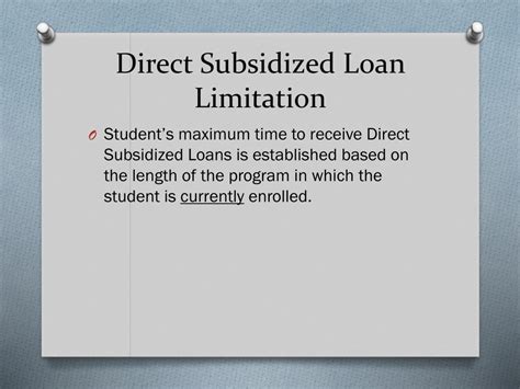 Time Limitation on Direct Subsidized Loan Eligibility for FirstTime Borrowers on or after July
