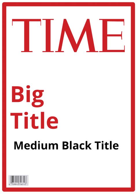 Time Magazine Layout