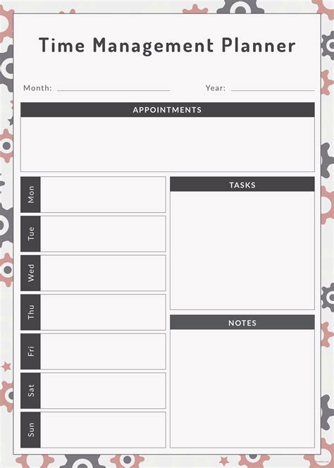 Time Management Plan Template Beautiful Time Management Spreadsheet