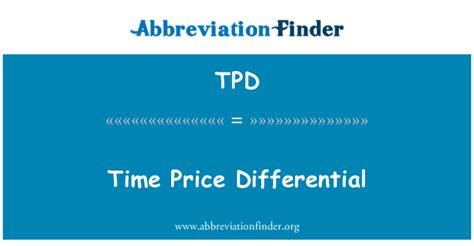 Time Price Differential