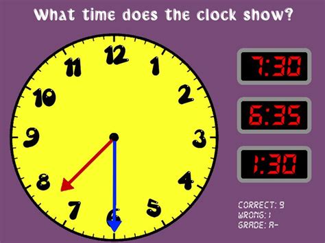Time Teller Reading a clock. 6 different difficulty modes. RoomRecess
