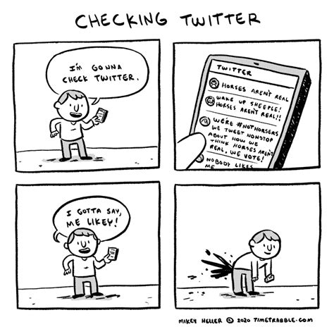 Time Trabble Checking Twitter
