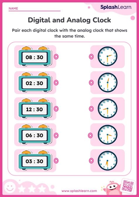 Time Worksheets for 3rd Graders Online SplashLearn