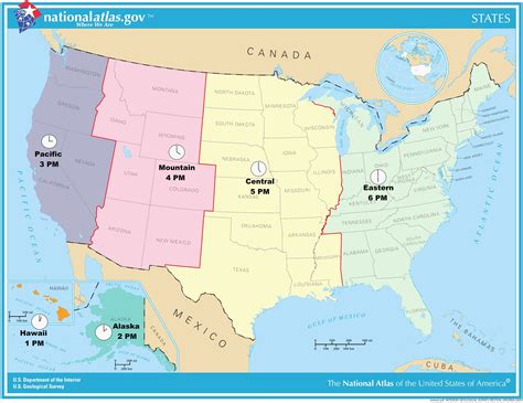 Time Zone Map Printable