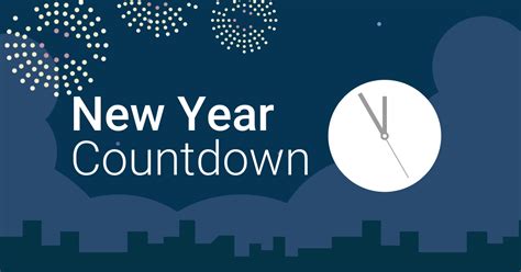 Time and date new year countdown. It's time to get ready for New Year's countdown: calculate with us the number of days, hours, minutes, and second between any starting date and 23:59:59 of … 