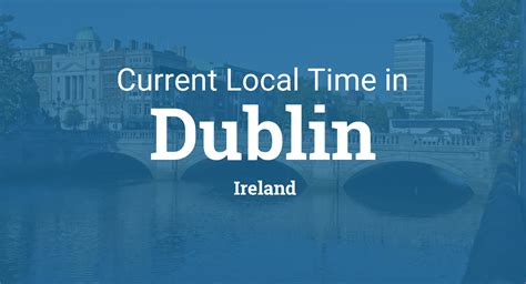 Time difference in dublin ireland. Feb 15, 2024 · If you live in Cleveland, OH and you want to call a friend in Dublin, Ireland, you can try calling them between 2:00 AM and 6:00 PM your time. This will be between 7AM - 11PM their time, since Dublin, Ireland is 5 hours ahead of Cleveland, Ohio. If you're available any time, but you want to reach someone in Dublin, Ireland at work, you may want ... 