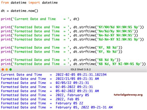 Time format python.  Python provides the strftime() function lets us c...